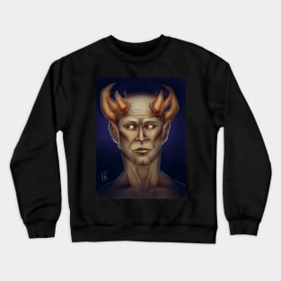 Crowned Demon Digital Painting Crewneck Sweatshirt